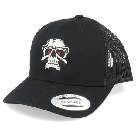 Iconic - Svart trucker Keps - Red Eye Skull Black Trucker @ Hatstore