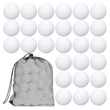 100 stk Golf Øvelsesballer Hul Golfballer Trening Golfballer Med Mesh Snøring Oppbevaringsposer F