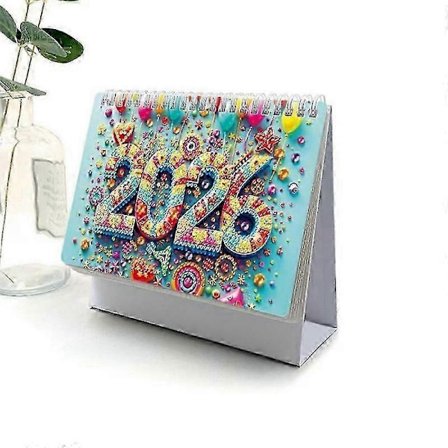DIY Diamantmaling 2026 Kalender Skrivebord