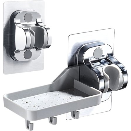 Dusjhodeholder uten boring - Sterkt lim - Justerbar