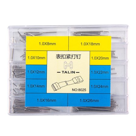 10 størrelser Watch Tight Nailing Rustfrit stål Urbånd Værktøjssæt Urmagerværktøj