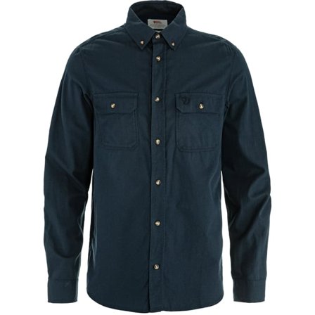 Fjällräven Övik Lite Flannel Skjorte S - male - Dark Navy - Skjortes
