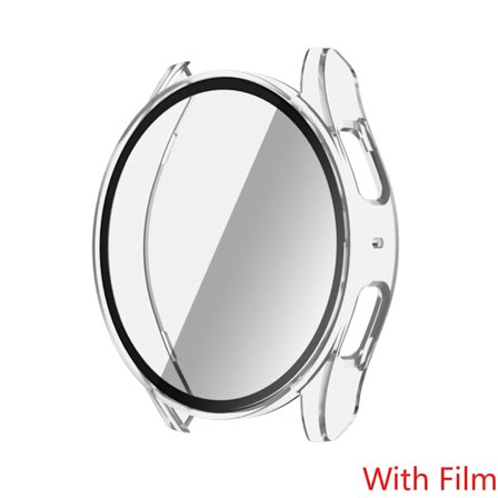 Härdat Glas+Skal för Samsung Galaxy Watch 7 44mm 40mm Skärmskydd Allround Stötfångarskal för Galaxy Watch 7FE 40 44mm