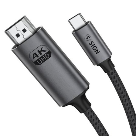 SiGN USB-C to HDMI 4K 60Hz cable, 2m - Black