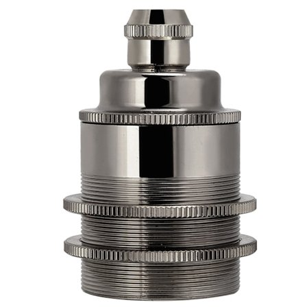 Vintage stil koppar E27 lamphållare DIY-tillbehör för ljuskrona bordsgolv ljussvart