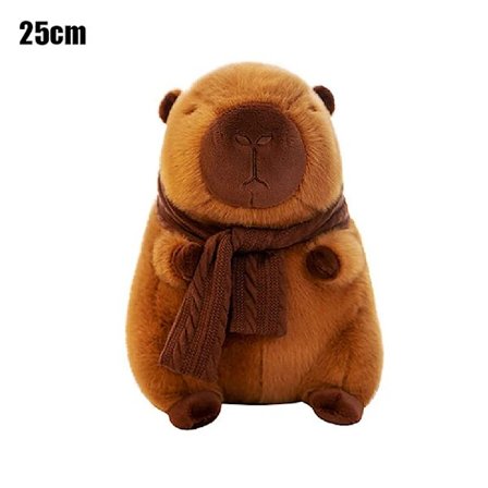 Tørklæde Capybara Plyslegetøj Capybara Udstoppede Dyr Plyslegetøj 25 cm 25 cm