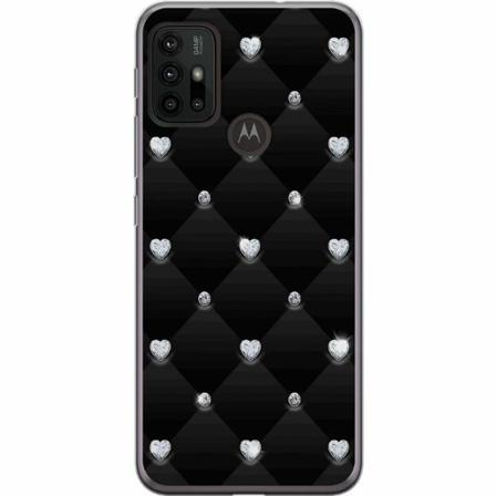 Motorola Moto G30 Mjukt Skal - Diamant Hjärta