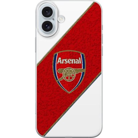 Kompatibelt Mobilskal till Apple Apple iPhone 16 Plus Moschino Toy teddybjörn med enkel tecknad design, brun björn med vit tröja och tydlig logotyp