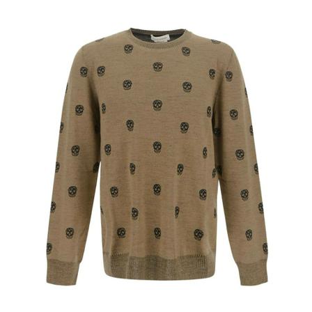 Alexander McQueen, Sweater Brązowy, Mężczyzna, Rozmiar: L