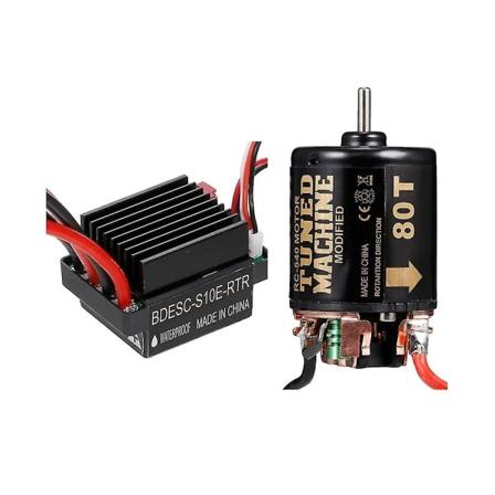 320a Esc + 540 børstet motor til 1/10 Rc bil aksial Scx10 90046 Trx4 D90 Redcat ,80t