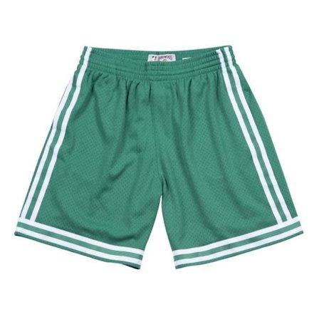 Basketball shorts - MITCHELL & NESS - Boston Celtics Road 1985-86 - Valkoinen - Hengittävä - Mies