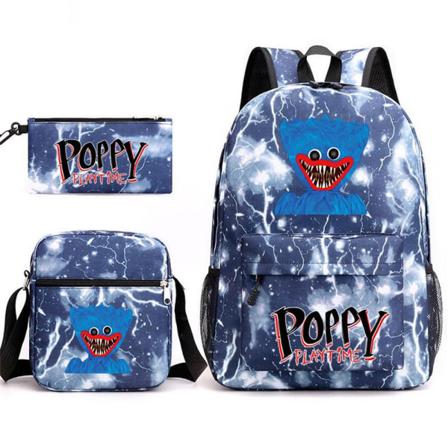 Poppy Playtime Ryggsäck Huggy Wuggys Ryggsäck Set Blå 2