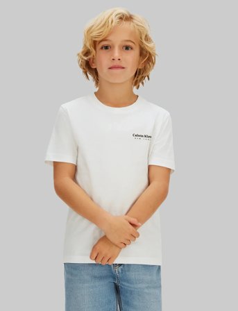 Calvin Klein Minimal Logo S/S T-Shirt - White - 164