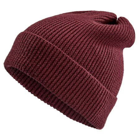 Czapka w kolorze czerwonego wina z wełny merynosa Kacey Kane dla mężczyzn - Czapki typu beanie