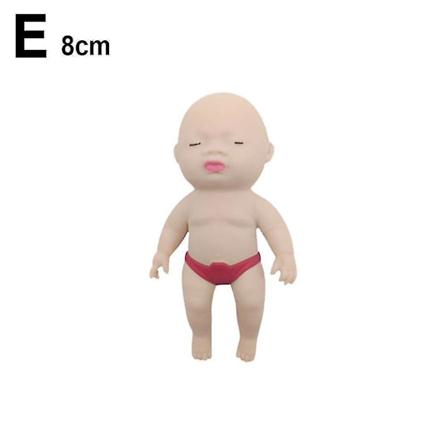 Søte klemme babydukke leker Tpr simulering dukke 8/14cm 8cm