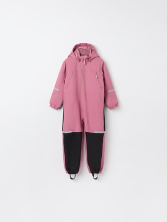 Polarn O. Pyret - Waterproof, lined puddle suit - 98 - Childrenswear - pink
