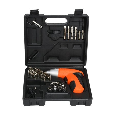 45 i 1 Power Set Bil Nød værktøjskasse Bærbar reparationsværktøjssæt med lommelygte