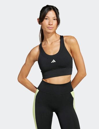 adidas Performance Run Pkt Ms Bra - Black - C/D XL