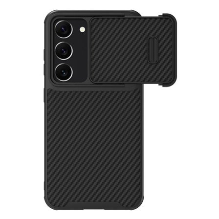 Nillkin Synthetic Fiber S Case til Samsung Galaxy S23, kameradæksel, sort