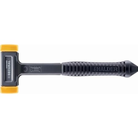 Maillet SECURAL - Plus, huvud och handtag okrossbara tillverkade i en enda och samma bit stål, rektangulära ändar, med