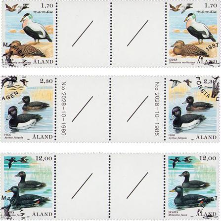 Åland - MICHEL 20-22 - Stemplede gutterpairs