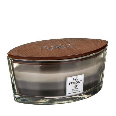 Woodwick Trilogy Candles Warm Woods 453,6gr - Candela Profumata