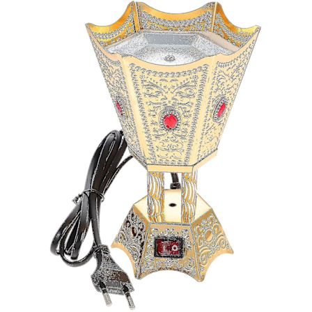 Elektrisk Røgelse Retro Brænder Ornament Røgelsesbrænder Metalhåndværk (eu Stik)