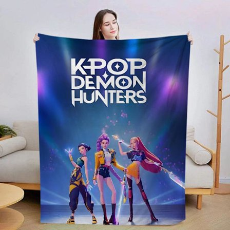 Flannel tæppe trykt tæppe sofa aircondition tæppe lur tæppe omkring Magic Hunters' Group 75*100