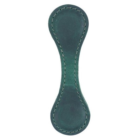 Vintage læderbogmærke Dobbeltsidet magnetisk sidedeler Bogsidehjørnemarkører Gavebogmærke til bogorm Kvinder Mænd Mørkegrøn