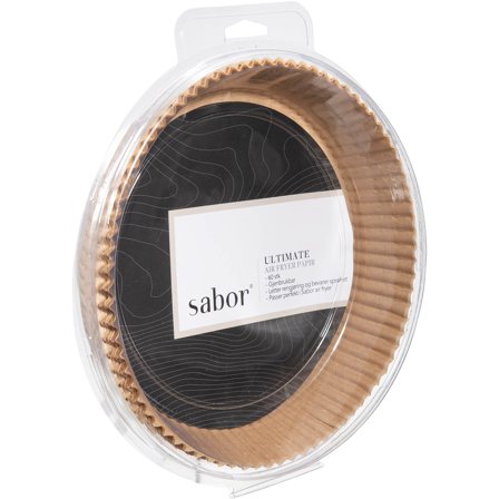 Sabor - Tillbehör Airfryerpapper 60pack D23 Brun