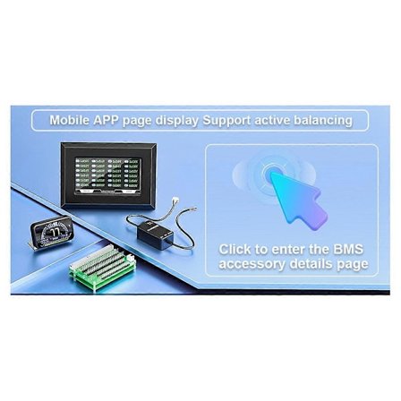 Smart JK BMS B2A8S20P med BT CAN RS485 8S 24v 200A Lifepo4 Li-Ion LTO Batteri 3S-8S 2A Aktiv Balans JK BMS(B)