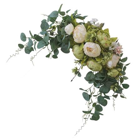 Konstgjord blomdekoration Utrymme med fantastisk white green