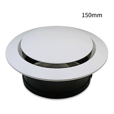 Ilmanvaihtoventtiilin kansi Ilmanpoistoilmasuutin 100mm 150mm Ilmastointiputki Kodin ilmanvaihto Säädettävä säleikkö