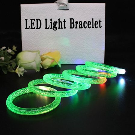 10st LED Armband Glow Armring GRÖN