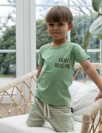 Petit Piao T-Shirt S/S Motif - Green - 110