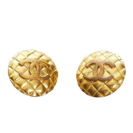 Chanel Vintage - Vintage Smycken - Gul - Dam - Storlek: One Size, Dam, Storlek: ONE SIZE