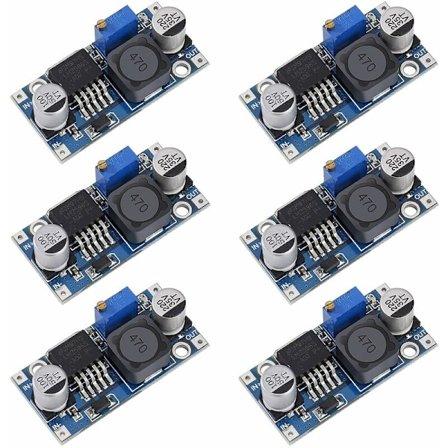 DC-DC Step Down Converter LM2596 Buck Converter 3.2-40V til 1.25-35V Justerbar Strømforsyningsmodul 6 Stykker