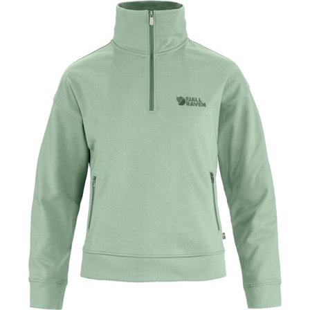 Fjällräven Dam's Vardag Half Zip Sweater in Misty Green | Size: Medium