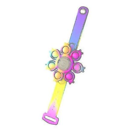 Octopus Spinning Popping Fidget Spinner Leksaker Anti Stress Armbånd Ljus Barn