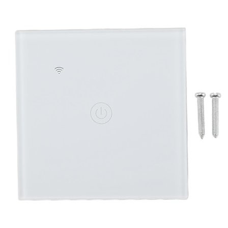 WiFi Smart Väggströmbrytare Glaspanel Bluetooth Röststyrning Smart Touch-strömbrytare för Tuya Home 86 Typ