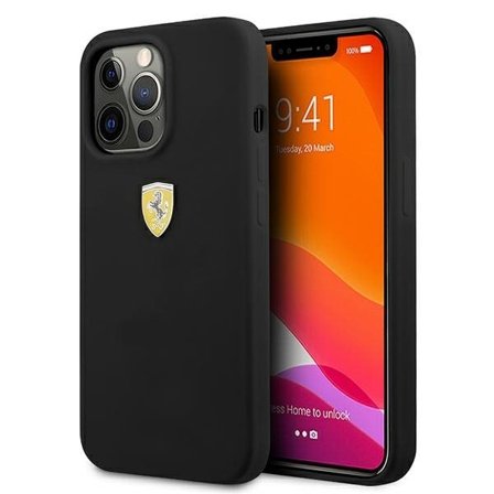 Ferrari FESSIHCP13XBK iPhone 13 Pro Max 6,7" svart/svart hardcase Silikon