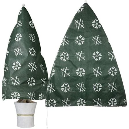 2-delt vinterbeskyttelse til planter, vinterbeskyttelse til potteplantepose, beige, solid, 110x80 cm