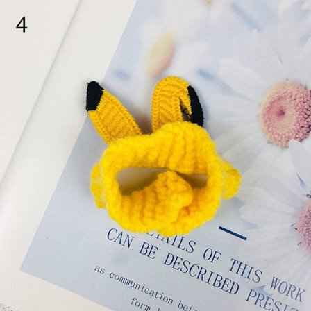 Docka stickad mössa djuröronskydd 4 4