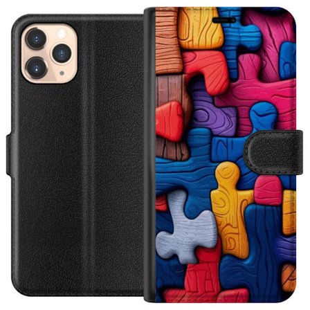 Yhteensopiva Lompakkokotelo Apple Apple iPhone 11 Pro Leikkisä kuvitus Stitchin kanssa vaaleanpunaisissa omenoissa pehmeässä pastellidesignissa, jo