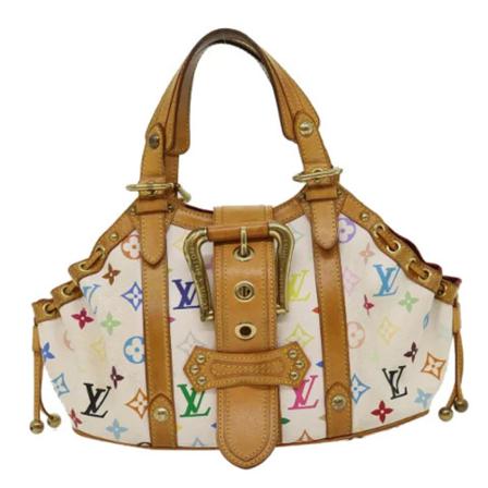 Louis Vuitton Vintage Pre-owned Canvas handbags Hvid, Dame Vintage Tasker, Størrelse: ONE Size