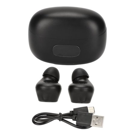 Bluetooth 5.2 -kuulokkeet, stereo, syvä basso, matala viive, vedenpitävät urheilukuulokkeet, langattomat mikrofonilla ulkojuoksuun, musta