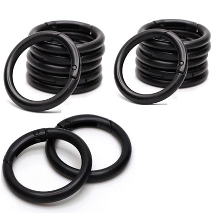 INF Rund karbinhake / öppningsbara ringar 15-pack