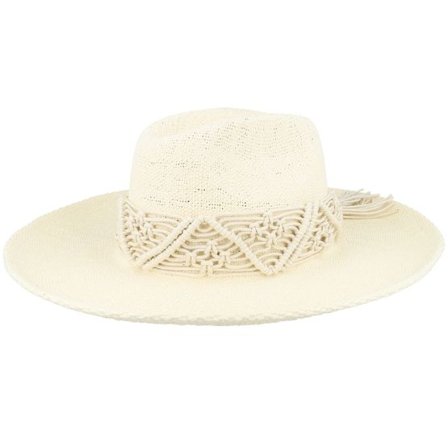 Brixton - Svart straw Hatt - Matteo Bone/Bone Straw Hat @ Hatstore