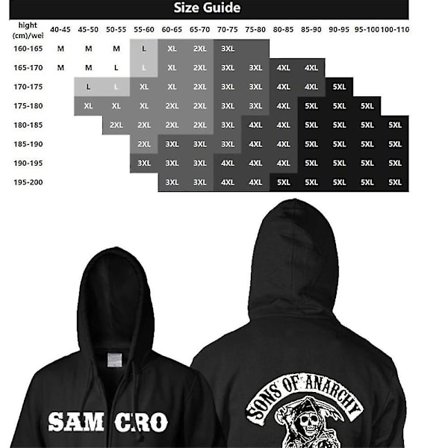 Sons Of Anarchy Hoodie Tv Soa Cosplay Costume Men Zipper Jacket Leather Vest Rock Punk Cap Mayans Mc Halloween Costume For Men -a