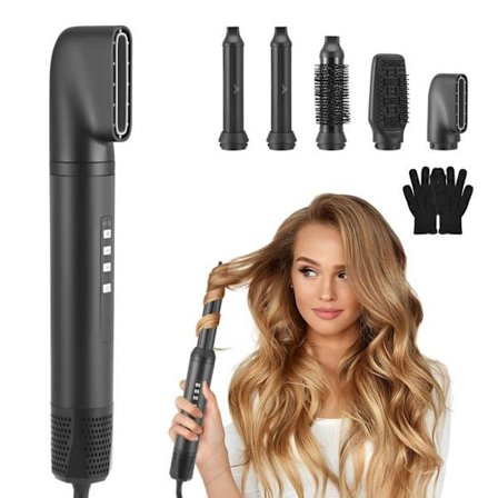 5-i-1 Føntørrerbørste med Cool Shot, Luftstyler Føntørrerbørste, 1200W Multifunktionel Luftstyler Føntørrerbørste